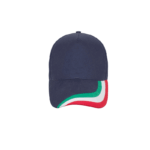 Cappellino visiera precurvata in denim Italia - immagine 2