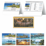 Calendario figurato tavolo Paesaggi Tropicali