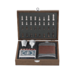 Set Scacchi/Fiaschetta 6 Pezzi Galu - immagine 2