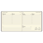 Agenda Tavolo Blocco Fisso Bigiornaliera Linea Ombrone - 17,5 x 17,5 cm - immagine 2