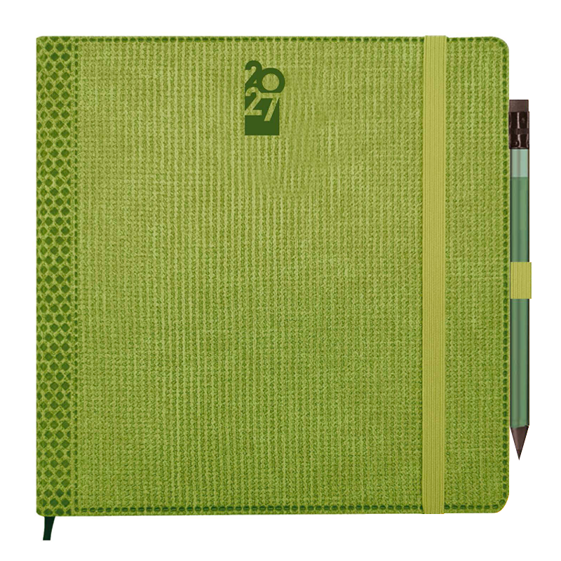 AP87114 Agenda Tavolo Bigiornaliera Blocco Fisso Linea Premium – 17,5 x 17,5 - immagine 1