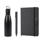 set regalo multiuso 3 pezzi: blocco notes, penna e borraccia VEJA - immagine 2