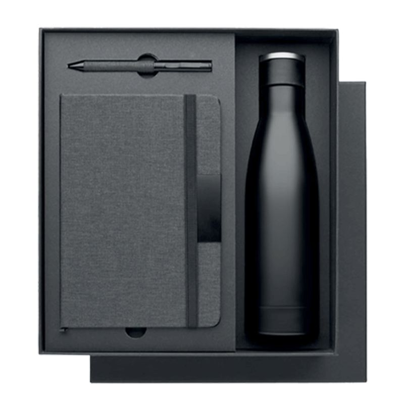 rp2612 set regalo multiuso 3 pezzi: notebook, penna e borraccia KRUSS - immagine 1