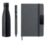 set regalo multiuso 3 pezzi: notebook, penna e borraccia KRUSS - immagine 2