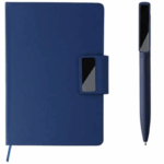 set regalo multiuso 2 pezzi: notebook tavolo e penna BHER - immagine 2