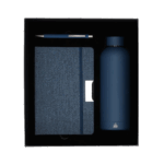 set regalo 3 pezzi: notebook tavolo, penna e borraccia PLIX